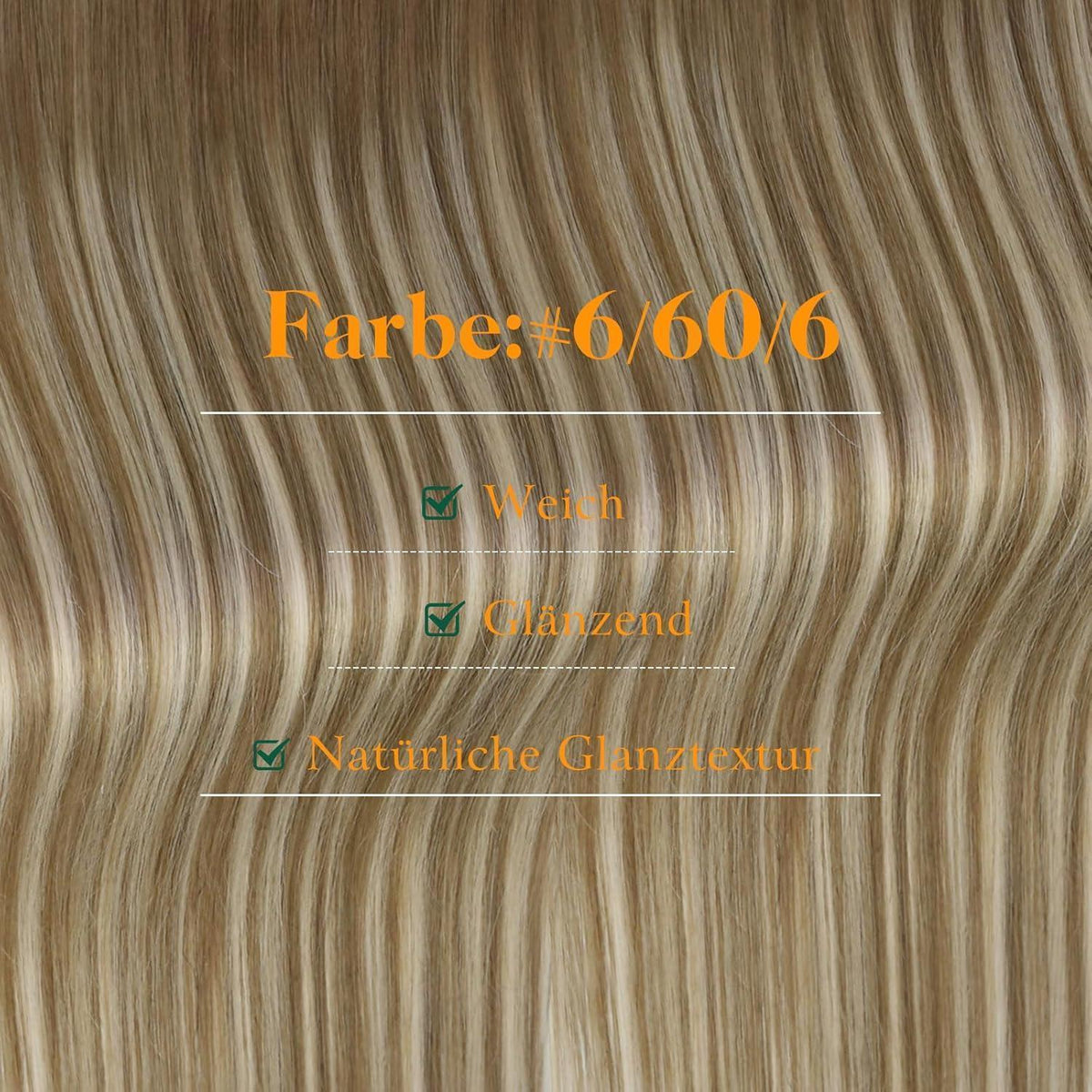 Echthaar Tape Extensions Braun Balayage Ombre Platinblond