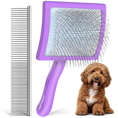 Slicker Bürste für Hunde & Katzen – Langhaar & Unterwolle