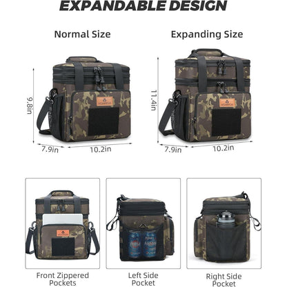 Taktische Lunchtasche, isoliert & wasserdicht, 15L