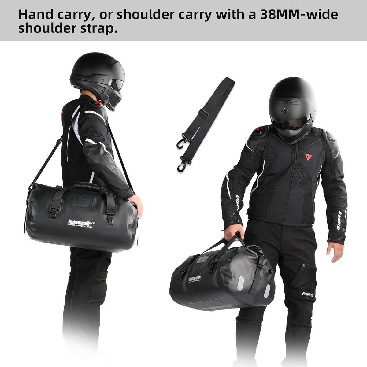 Motorrad Gepäcktasche Wasserdicht 45L mit Schnellverschluss