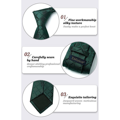 Herren Krawatte schmal 6cm Seide Paisley/Karriert/Gestreift für Business & Hochzeit