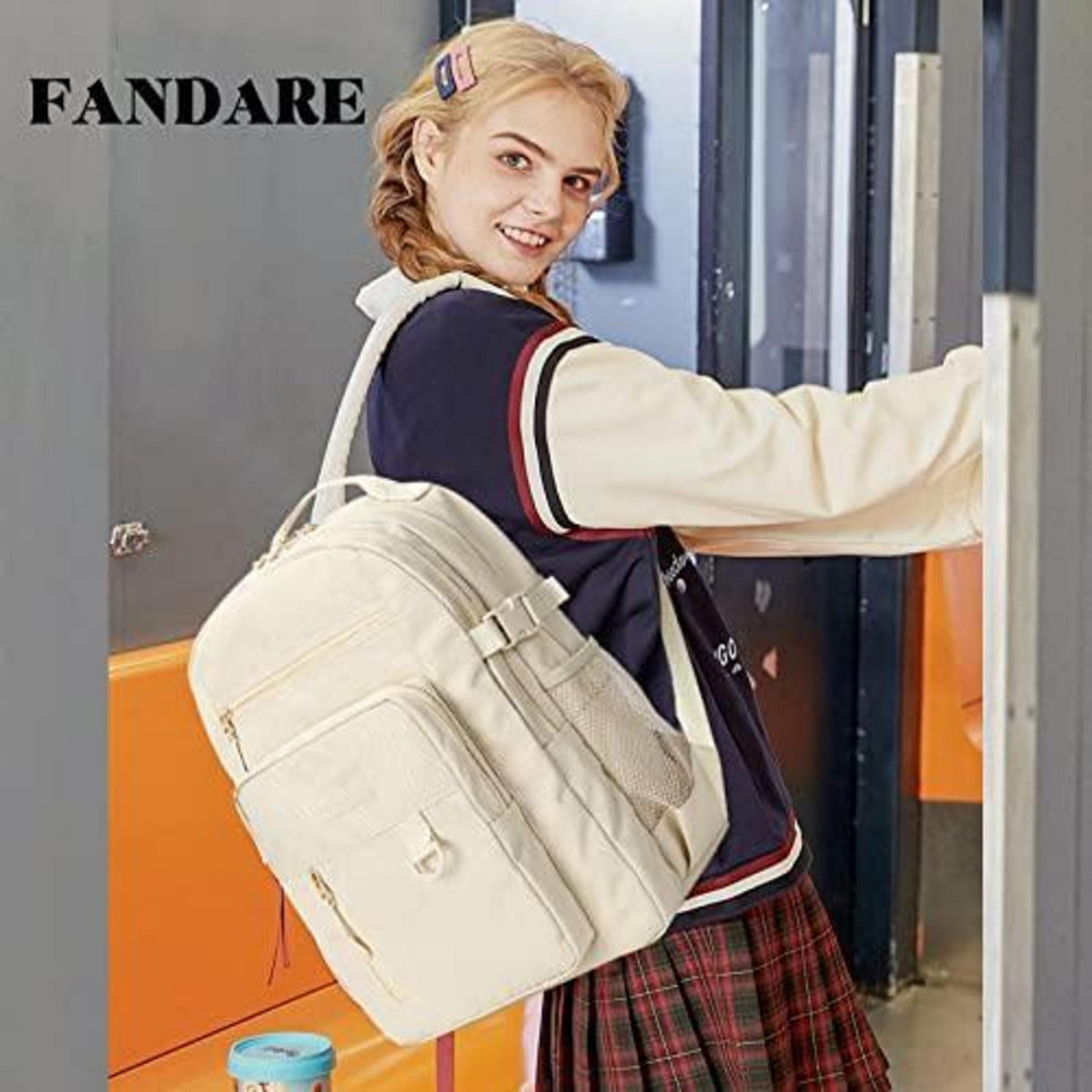 Lässiger Rucksack mit Laptopfach – Schultasche für Mädchen & Jungen