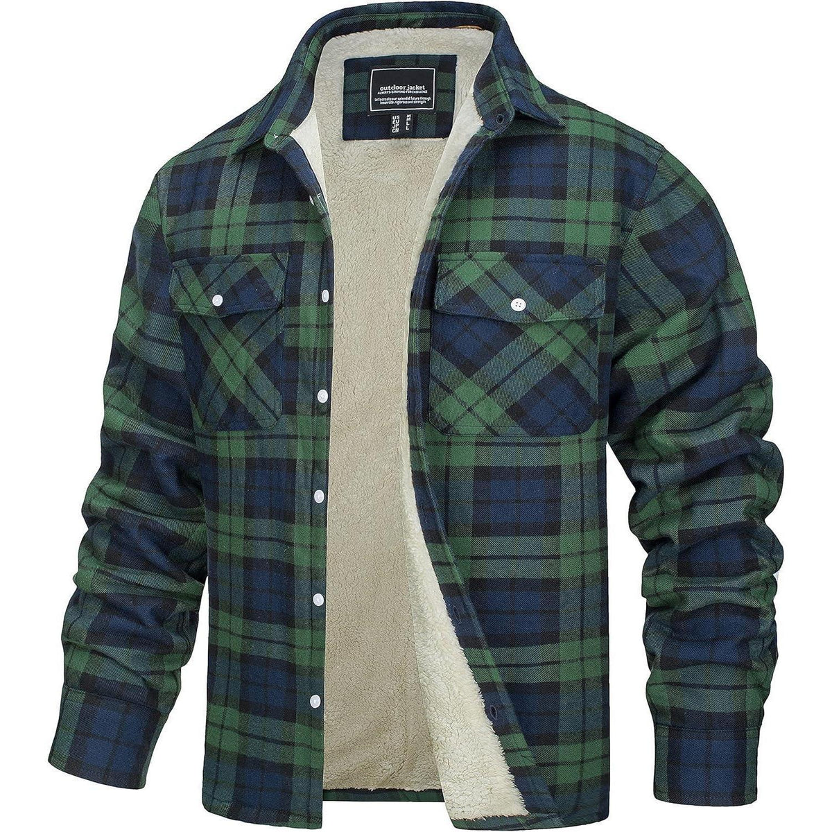 Herren Thermohemd mit Innenfleece Grün
