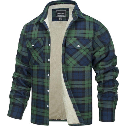 Herren Thermohemd mit Innenfleece Grün