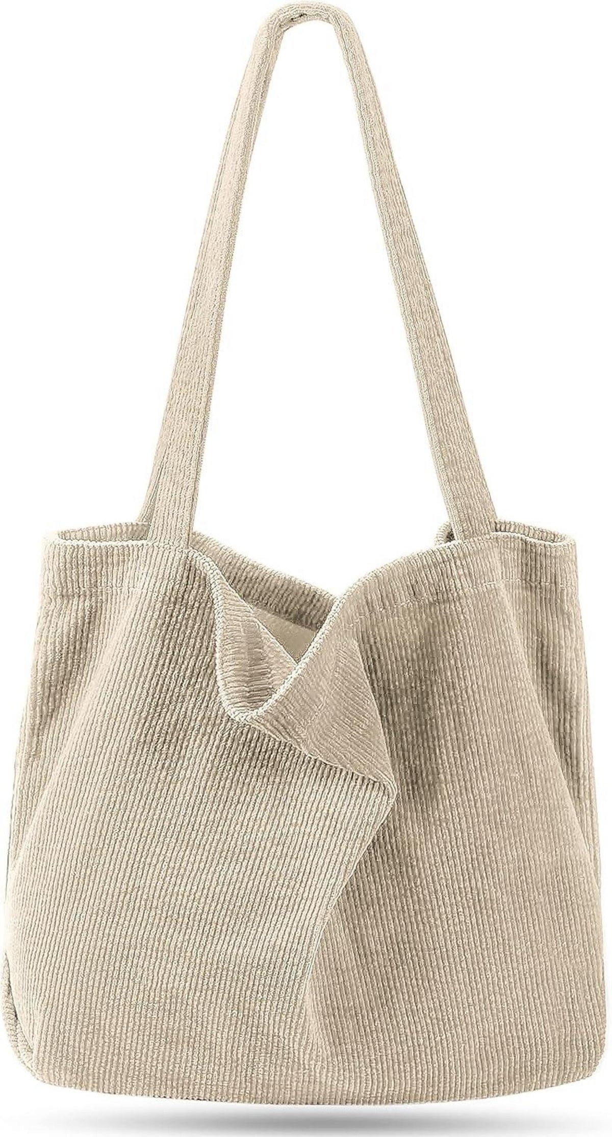 Blauer Captain Blues Cord Shopper für Damen - Große Umhängetasche