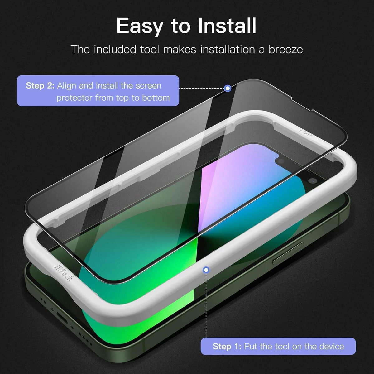 Displayschutzfolie für iPhone 13 mini, 3 Stück, Panzerglas