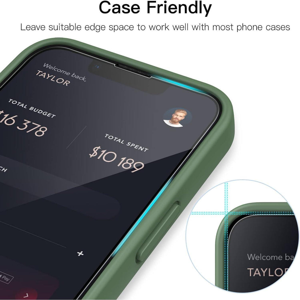 Displayschutzfolie für iPhone 13 mini, 3 Stück, Panzerglas