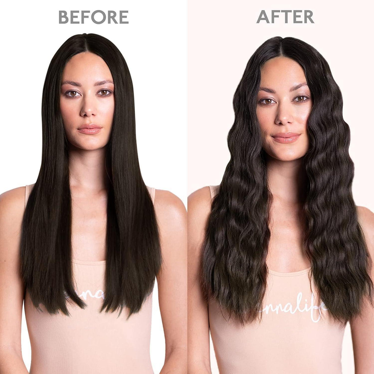 Echthaar Haarverlängerung Dunkelbraun 45cm Remy Draht Extension