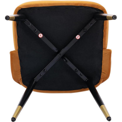 Samt Esszimmerstühle 4er Set – Modern & Komfortabel (Gelb)