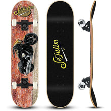 Skateboard 78,9 cm Doppel-Kick Deck für Anfänger und Fortgeschrittene