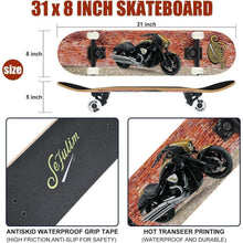 Skateboard 78,9 cm Doppel-Kick Deck für Anfänger und Fortgeschrittene