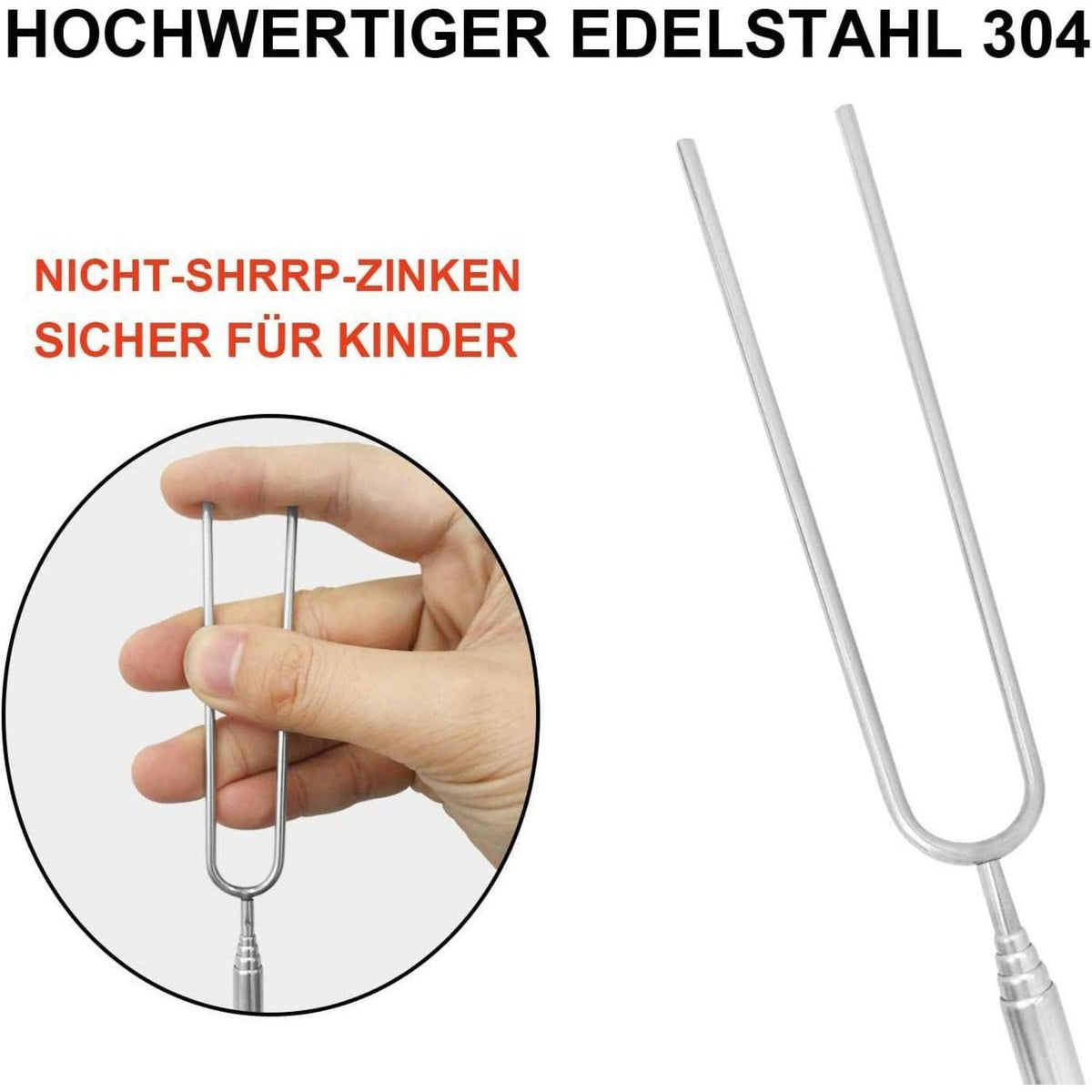 Teleskop Grillspieße Edelstahl 10er Set 81cm