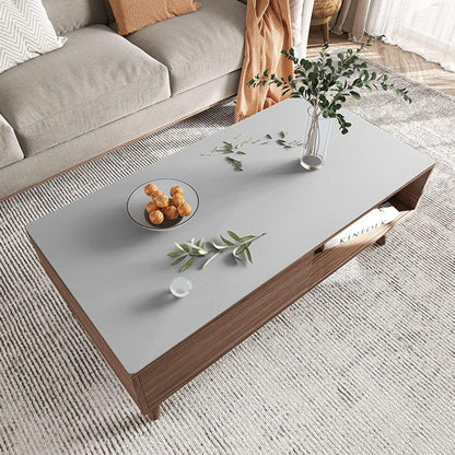 PU Tischdecke Grau 90x180cm – Wasserdichte Tischfolie für Esstisch