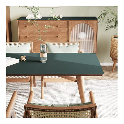 PU Tischdecke Dunkelgrün 80x180cm | Wasserdichte Tischfolie