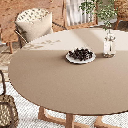 PU Tischdecke wasserdicht 90x180cm Khaki | Tischfolie Schutzmatte