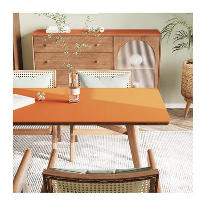 PU Tischdecke wasserdicht orange 90x180 cm - Tischfolie Schutzmatte