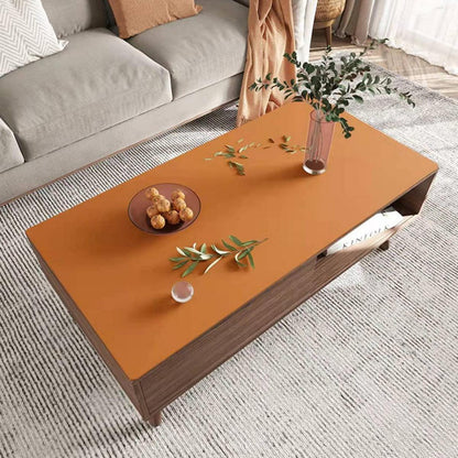 PU Tischdecke wasserdicht orange 80x180 cm - Tischfolie Schutzmatte