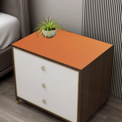 PU Tischdecke wasserdicht orange 80x200 cm | Tischfolie Schutzmatte