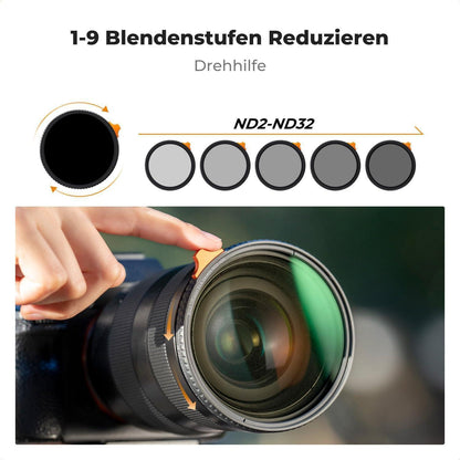 2-in-1 Black Mist & Variabler ND Filter 62mm