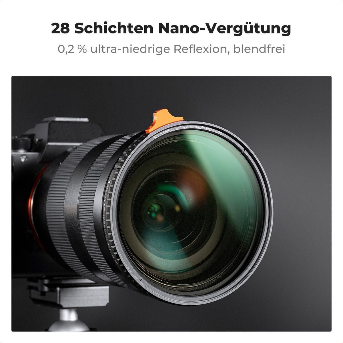 2-in-1 Black Mist & Variabler ND Filter 62mm
