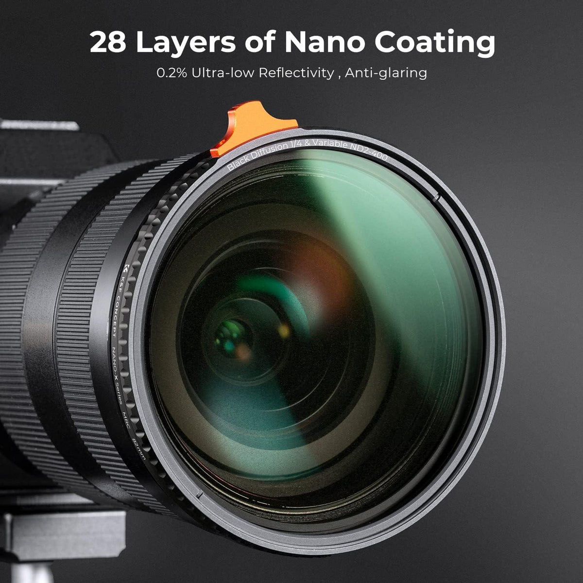 Filter 82mm Black-Mist 1/4&ND2-ND400 2 in 1 multifunktionaler Filter