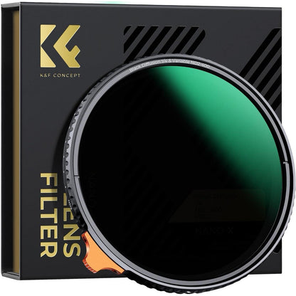 52mm Black Mist 1/4 & Variable ND2-ND400 2-in-1 Filter