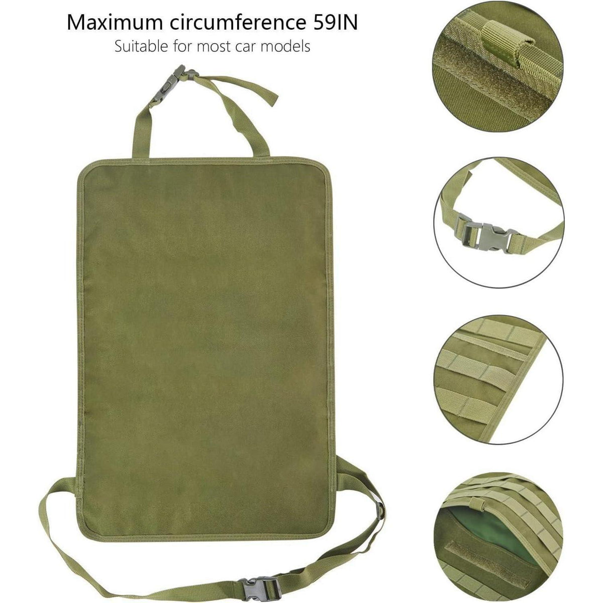 Taktischer Auto-Organizer Set für Rücksitz – 6tlg. Army Green