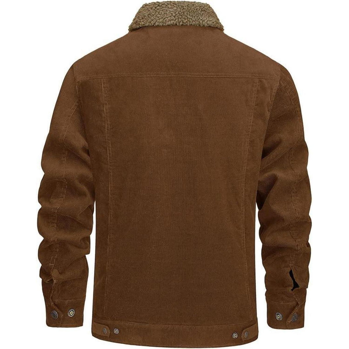 Herren Cordjacke mit Teddyfell-Kragen – Warme Übergangsjacke
