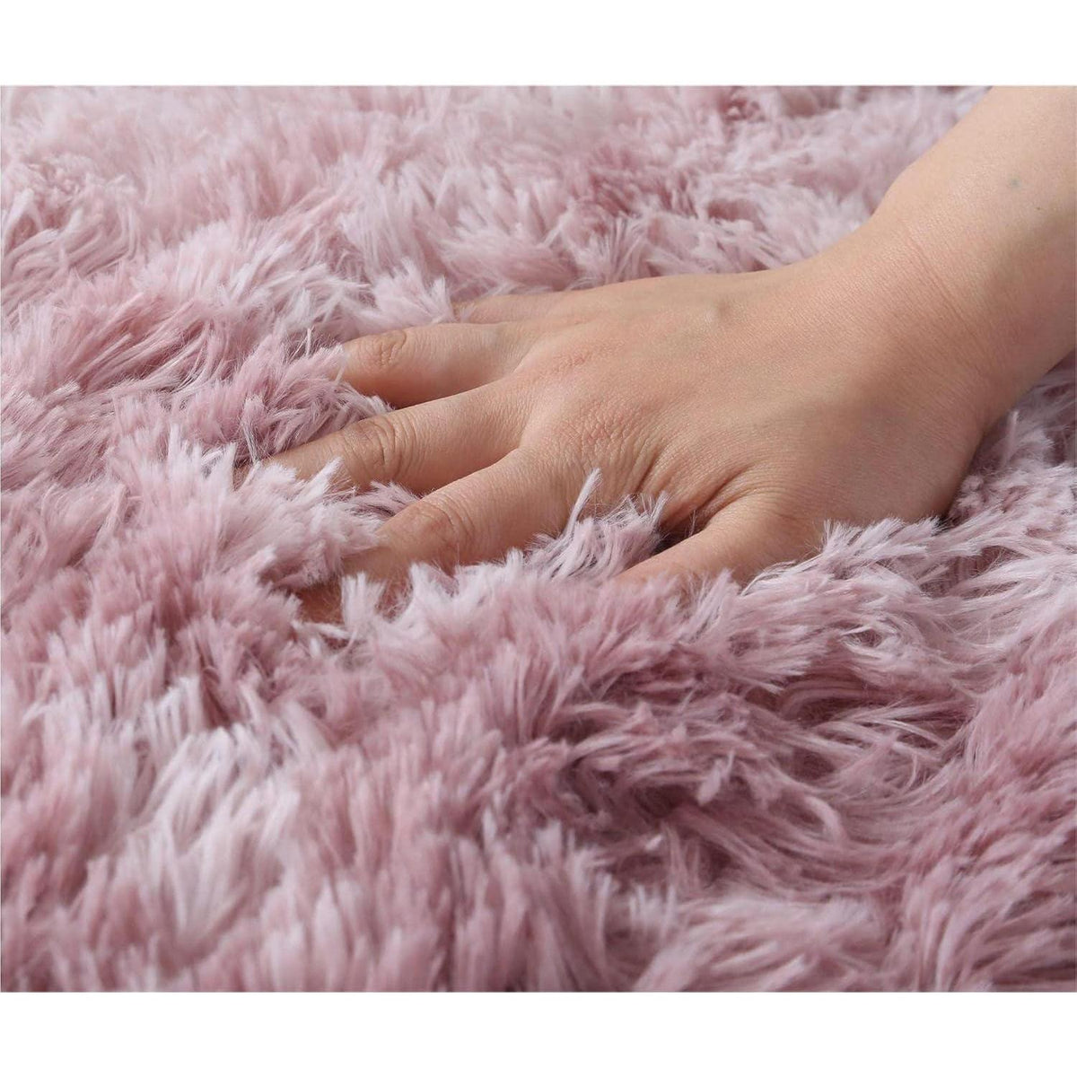 Weicher Hochflor Shaggy Teppich 200x300 cm Rosa Lila