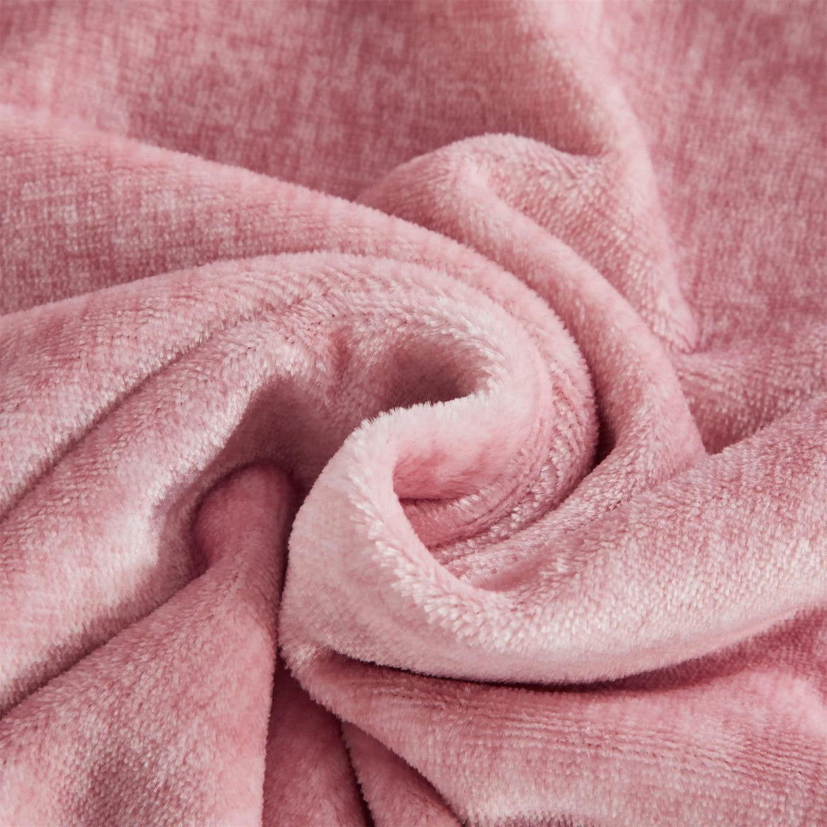 Damier Winter Plüsch Bettwäsche Set Rosa 200x200cm