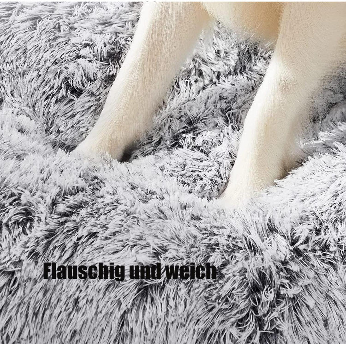 XXL Flauschiges Hundesofa – Orthopädisches Hundebett 122x83cm