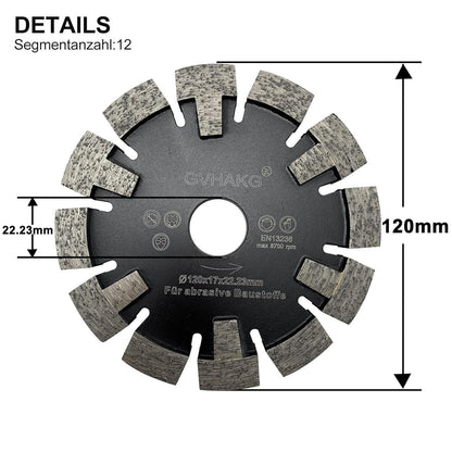 Diamant Frässcheibe 120mm für Fußbodenheizung & Estrich