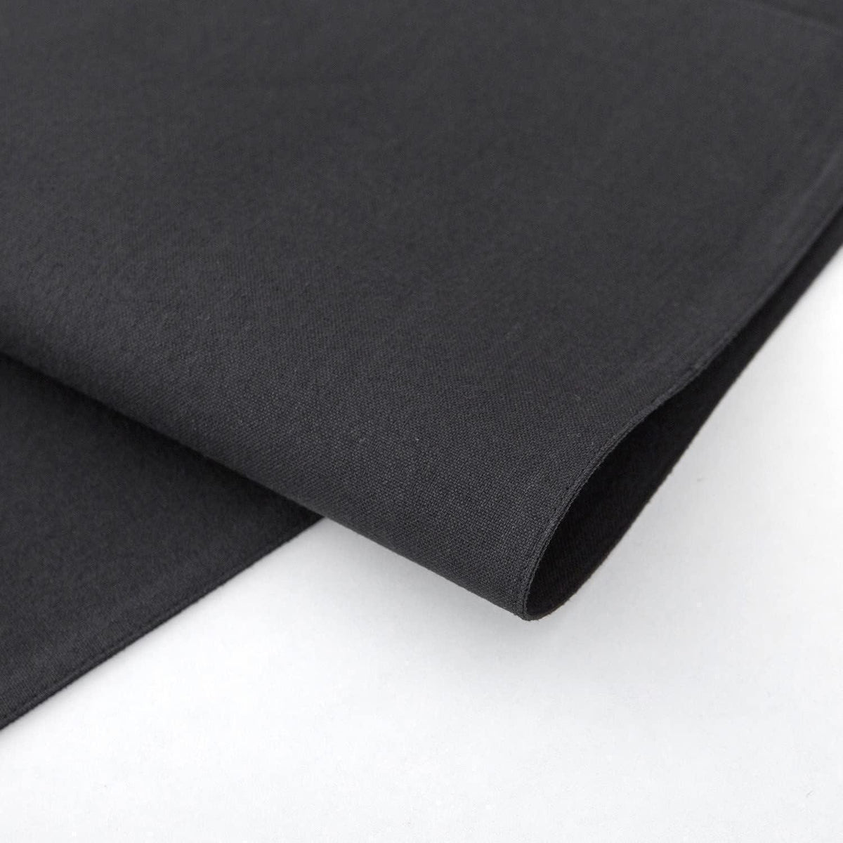 Tischset 6er Set abwaschbar Polyester 48x33 cm Schwarz
