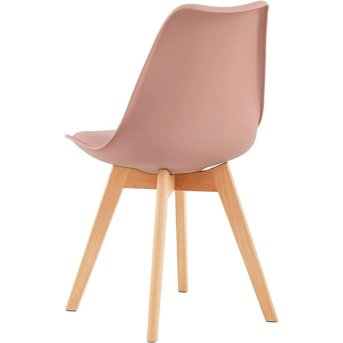 Esszimmerstühle Rauchrosa, 4er Set, Massivholz Buche