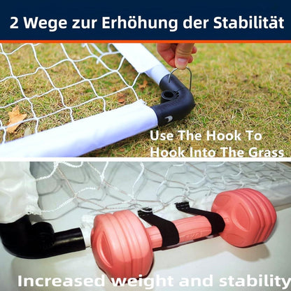 Klappbares Fußballtor für Kinder 90x60cm, tragbar & faltbar