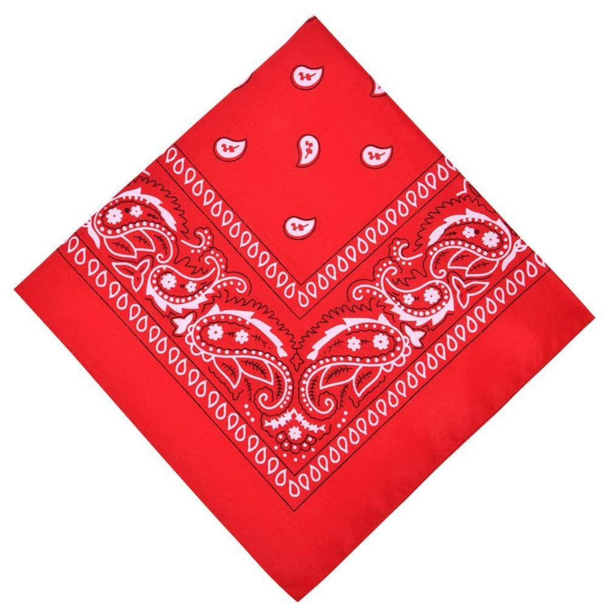 Bandana Paisley Rot für Damen und Herren, vielseitig einsetzbar