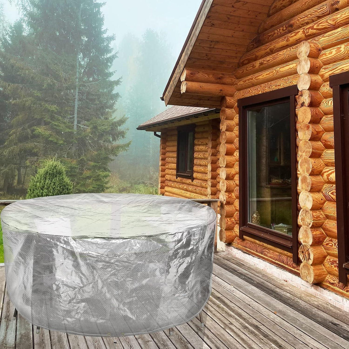 Wasserdichte Gartentischabdeckung 250x90 cm – Polyethylen