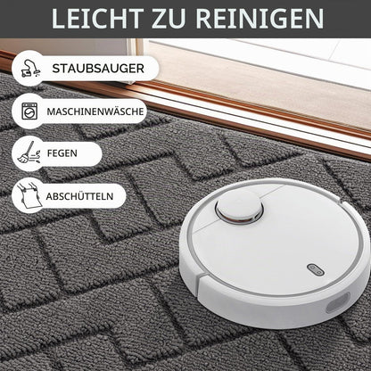 Fußmatte Innen 80x100cm – Rutschfest & Saugfähig, Grau