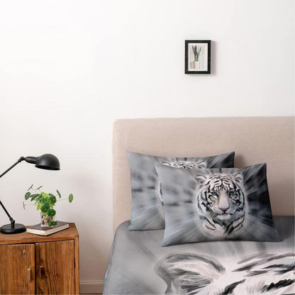 3D Tiger Bettwäsche 135x200 - Flauschig & Wendbar