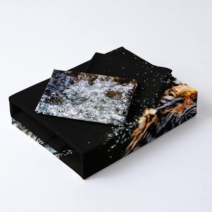 3D Tiger Bettwäsche 135x200 - Flauschig & Wendbar für Jungen