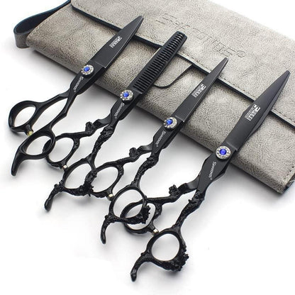 Professionelle Friseurschere 6/7 Zoll Edelstahl Set