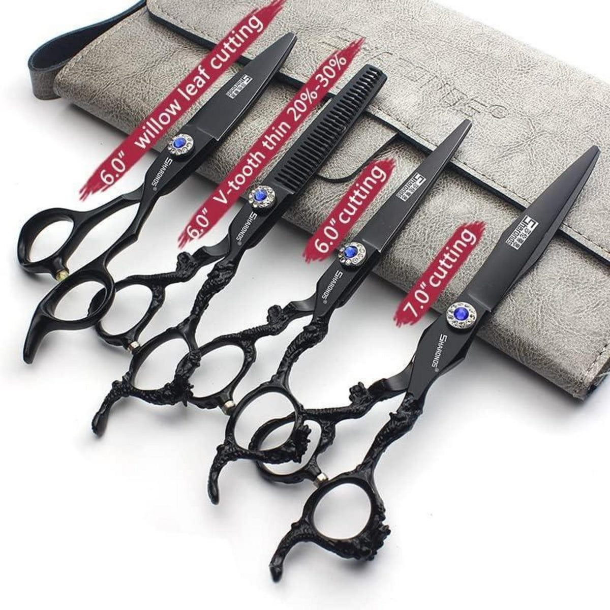 Professionelle Friseurschere 6/7 Zoll Edelstahl Set