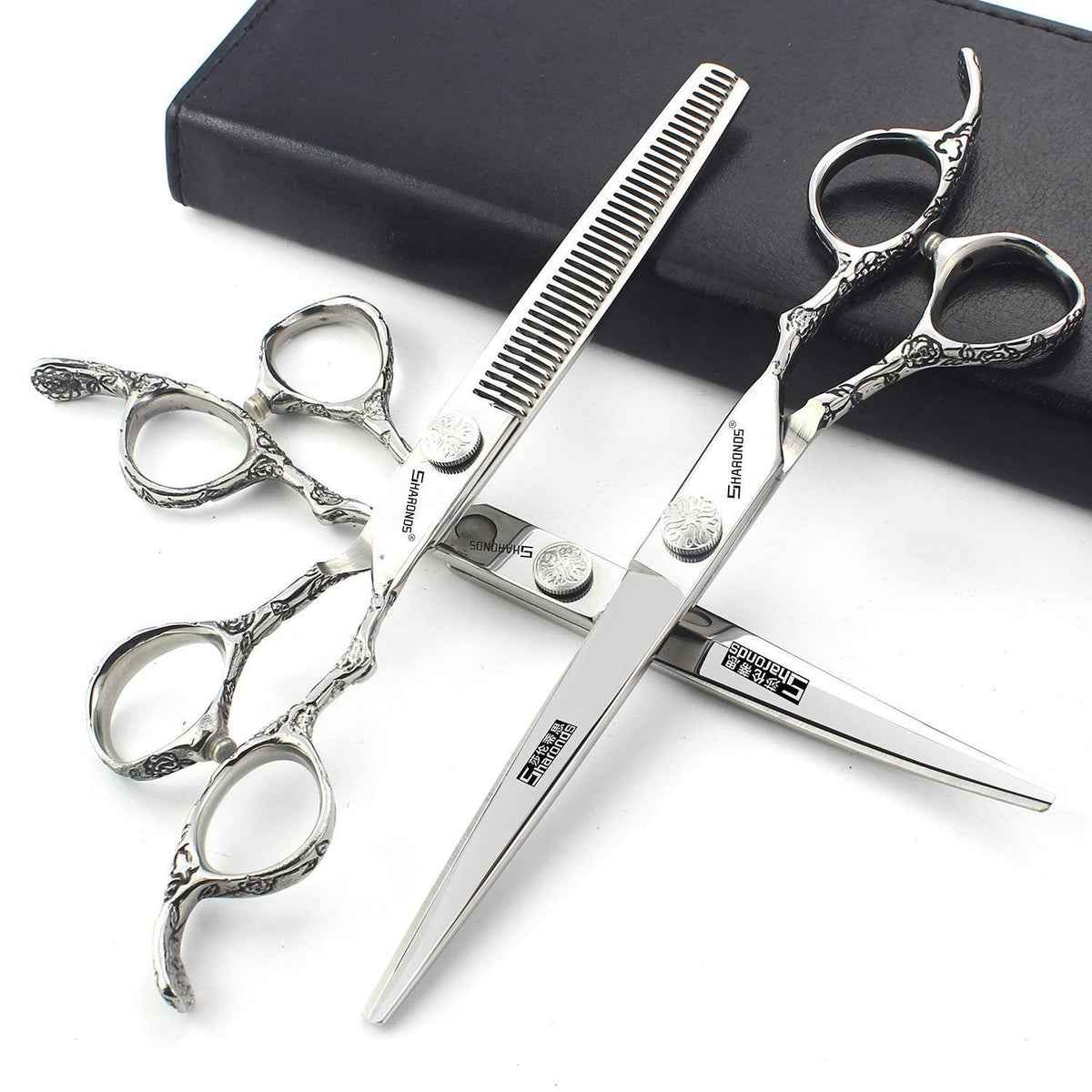 7-Zoll Profi Haarschneider Set – Scharfe Edelstahl Schere