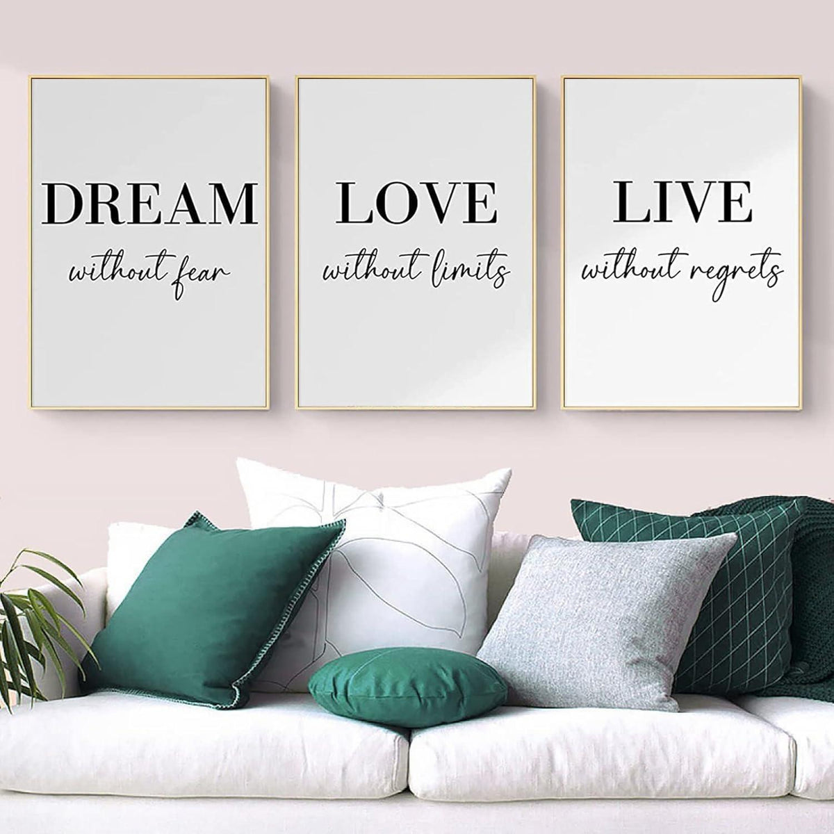 3er Poster Set Schwarz Weiß Linie Kunst 40x50cm