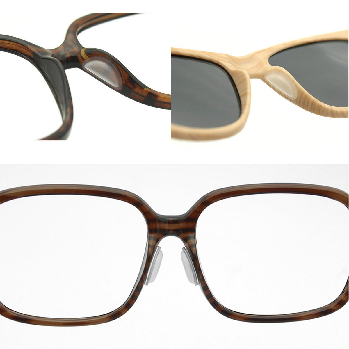 Rutschfeste Nasenpads Silikon für Brille & Sonnenbrille