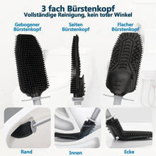 Toilettenbürste Silikon mit Behälter, WC Bürste für