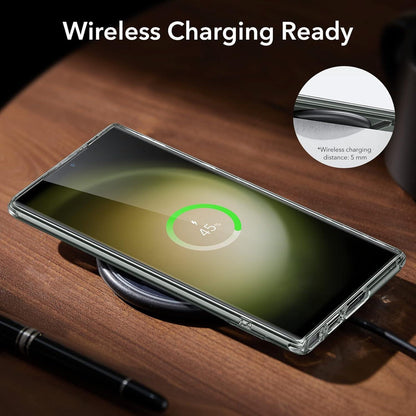 Galaxy S23 Ultra Hülle mit Ständer, 3 Standmodi, Sturzschutz