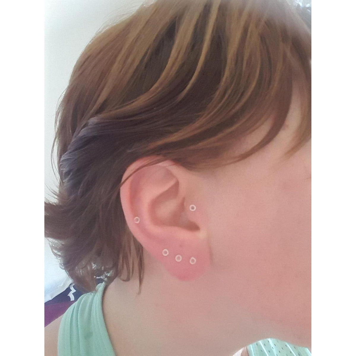 Klar Körperpiercing Set 38 Stück für Nase, Lippe, Bauchnabel