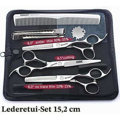 Professionelle Friseurschere 6/6.5 Zoll – Set mit 3 Effilierschere