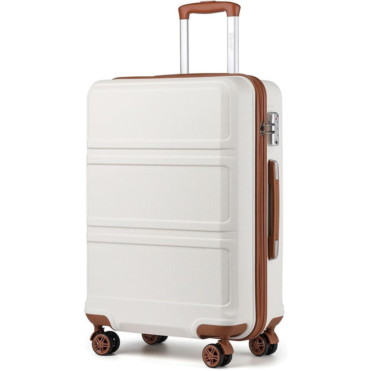 Hartschalenkoffer M (55cm) Cremeweiß mit TSA Schloss